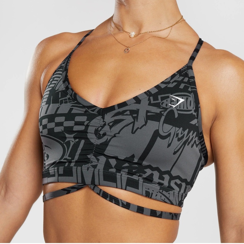Gymshark GS Power Strappy Sports Bra - Dark Gray